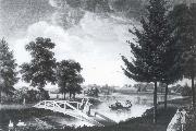 Painshill  Park,View of the lake to the west of the grotto island, Wiloliam Woollett